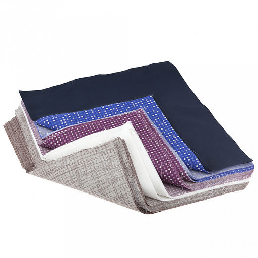 Салфетка техническая "Лоскут ткани ассорти", 30х30(+-2)см, поплин 115г/м2 (хлопок 100%), 100 штук, "Домашняя мода" (Россия)