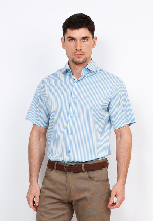 Сорочка мужская короткий рукав GREG Gb241/107/45/Z/1 STRETCH