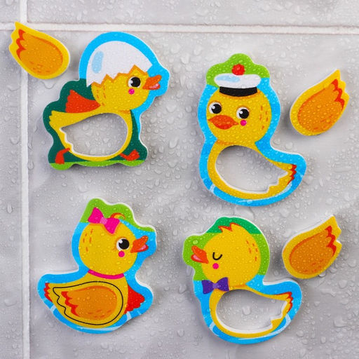 Игрушка пазл для ванны Утята с сачком + удочка, Крошка Я  фото 7