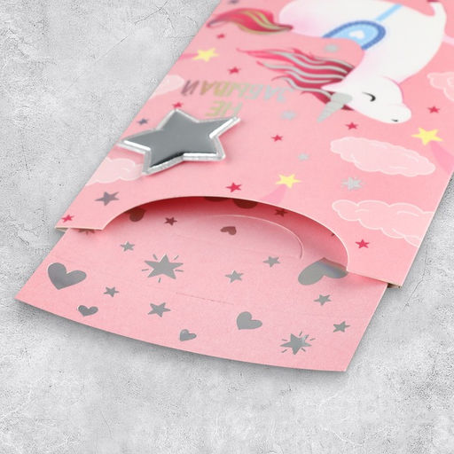 Цена за 2 шт. Конверт для денег «Не забывай верить в чудеса», голография, 9.5×19.5 см