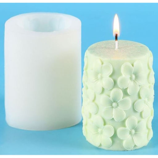 Молд силикононовый «Цветы» 7,8 х 7,8 х 9,8 см