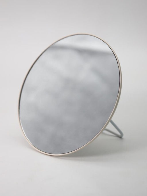 Зеркало настольное "Capybara is happy", беж, 15,6*15,6 см