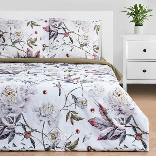 Постельное бельё Этель 2 сп Пионы 175х215 см, 200х220 см, 70х70 см - 2 шт фото 8