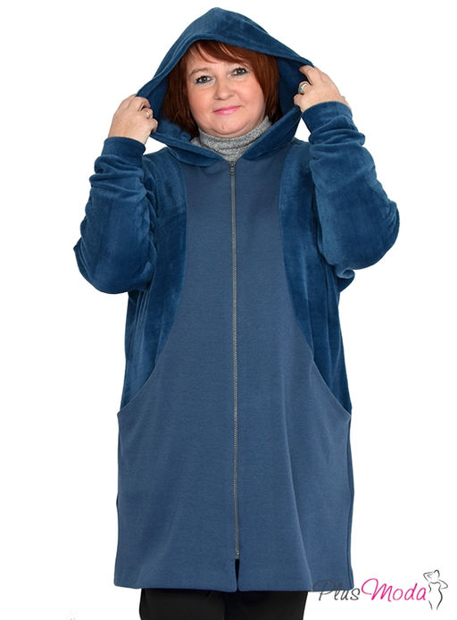 Куртка-полупальто Модель №545 размеры 44-82 - Plusmoda фото 5
