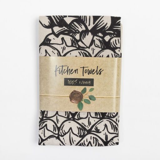 Набор кухонных полотенец Доляна Pineapple 35х60см-2шт, 100% хлопок  фото 7