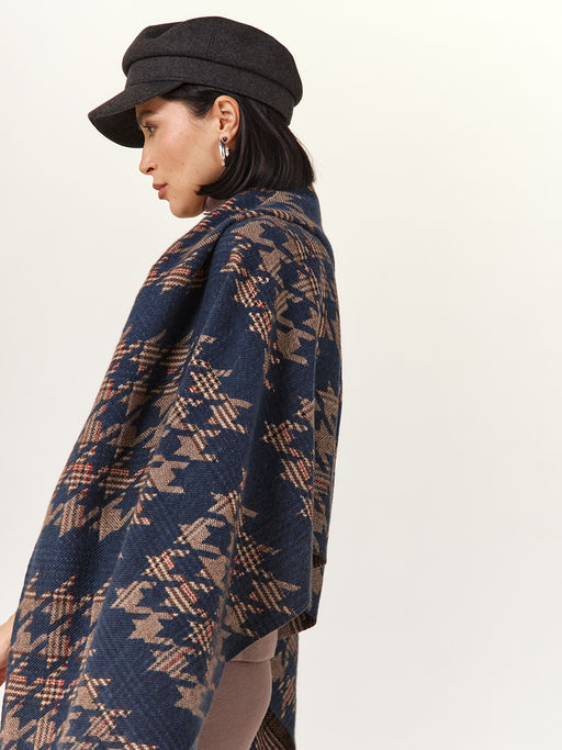 в составе ШЕРСТЬ  и КАШЕМИР Большой, мягкий, теплый  двусторонний палантин - Tantino фото 6