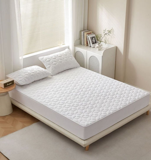 Наматрасник стеганный Mency Микрогель 140х200 NAMSM02 (без наволочек) Белый  фото 3