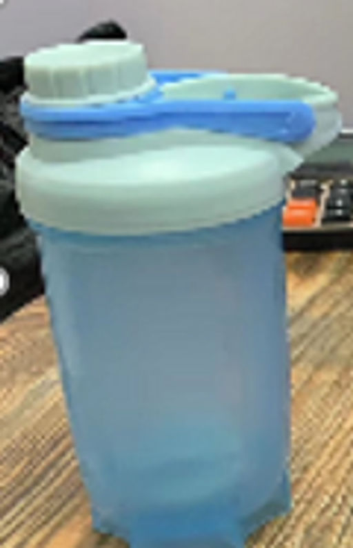 Бутылка/Шейкер COOLRAY SHSB-500 голубая, для спортивного питания 500ML/уп60