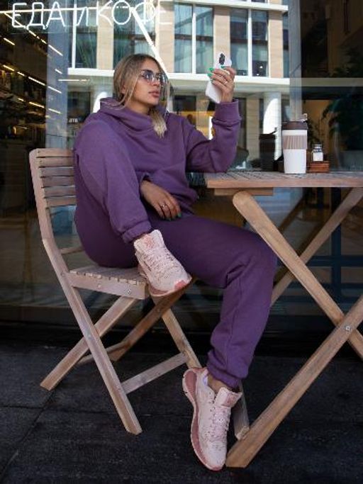 Женский Спортивный костюм БД040 сиреневый от Спортсоло - Sportsolo фото 2