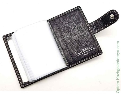 Женская кожаная визитница Sergio Valentini СВ 3184-010/9  фото 3