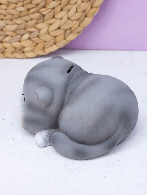 Копилка "Gray cat", winks (18,5 см), пластик