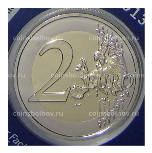 Монета 2 евро 2021 года Франция  XXXIII летние Олимпийские игры, Париж 2024 (в синем блистере)