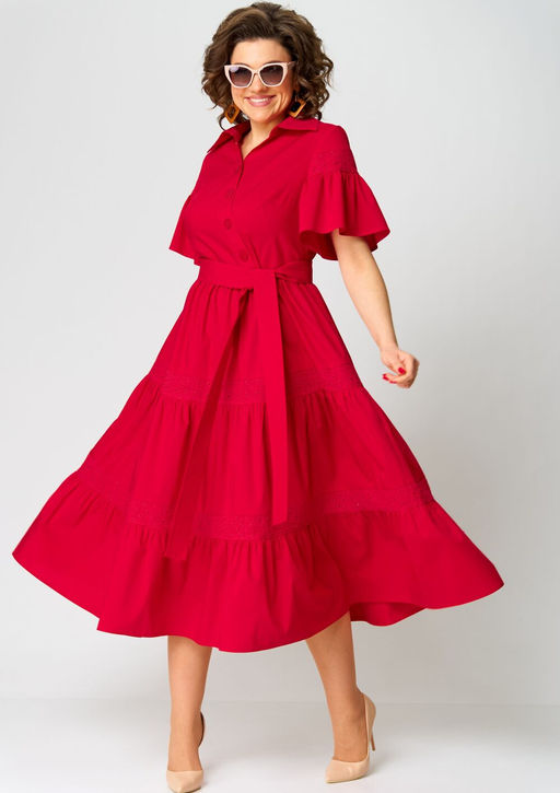 Платье EVA GRANT 7181М красный