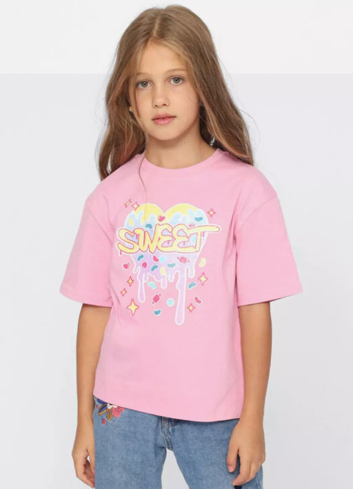 CRB wear/CWKG 63731-27-389 Футболка для девочки,розовый/Ex.Cherubino  фото 6