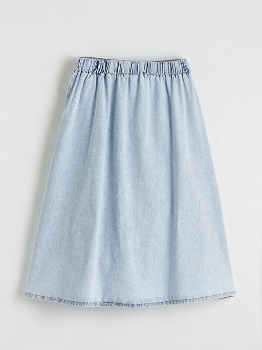 Beli Lastikli K?z ?ocuk Jean Etek