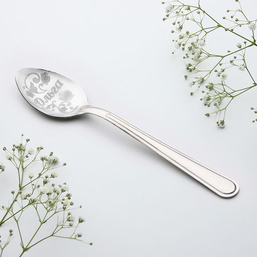 Цена за 3 шт. Ложка чайная именная Ольга, 3?14 см