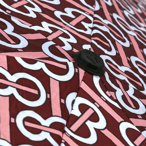 Зонт-мини механический Орнамент ткань эпонж (полиэстер) + черное УФ-покрытие, 6 лучей, д/купола 90см, 5 сложений, 17см в сложенном виде, механизм против ветра, пластмассовая ручка, цвет терракотовый, 225гр (Китай) - Домашняя Мода фото 5