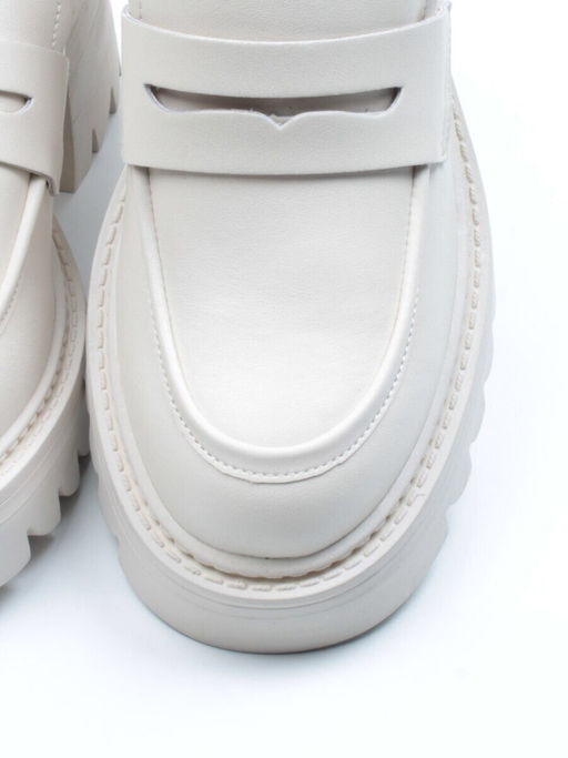 03-C1801-3 WHITE Лоферы женские (натуральная кожа) - No name фото 12