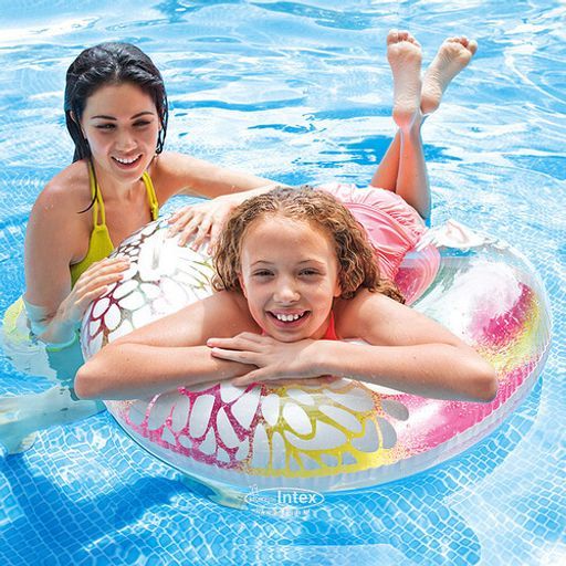 -30% Круг Transparent с ручками 97см, цвета микс, от 9-ти лет INTEX  фото 2