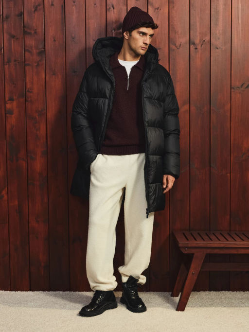 Длинный пуховик с водоотталкивающим эффектом / Zarina