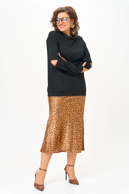 Костюм Anastasia 1311 черный+ принт