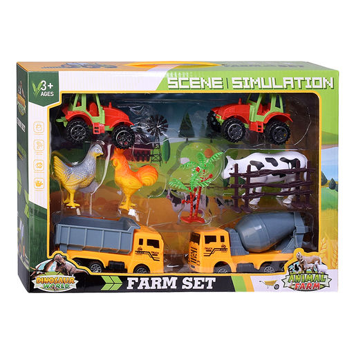 Набор машин "Фермерские работы" в коробке