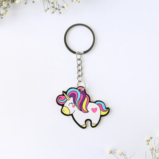 Брелок для ключей, значок, сувенир «Единорог», набор, 8.3×12 см