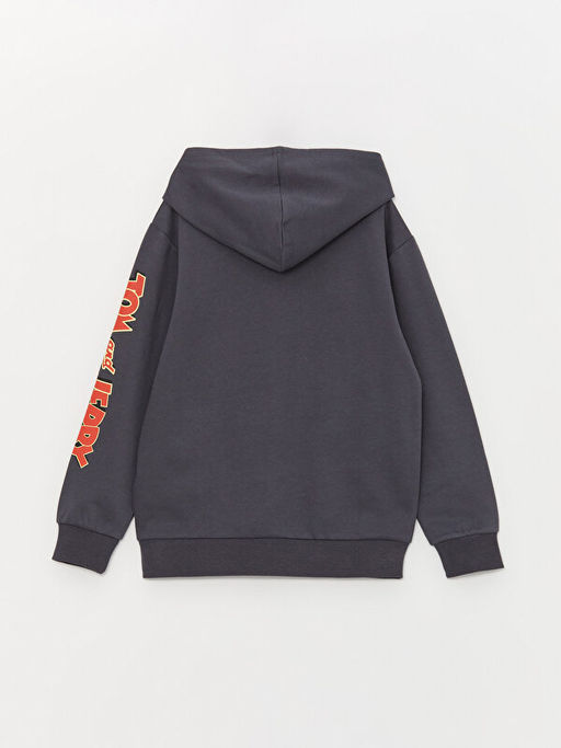 Tom ve Jerry Bask?l? Erkek ?ocuk Hoodie - Waikiki фото 3