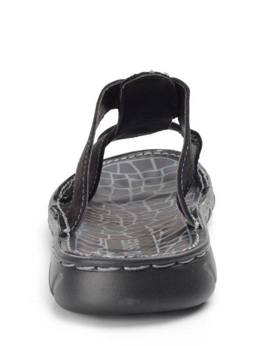 04-P2327-66 BLACK Тапочки мужские (натуральная кожа (нубук)) - Фабричный китай фото 10