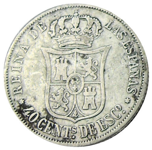 40 сентимо 1866 года Испания