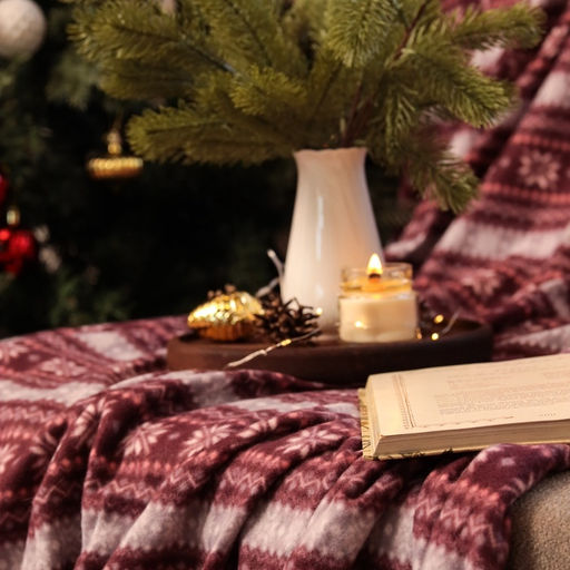 Плед флисовый новогодний «Экономь и Я. Зимний орнамент», 150×130 см