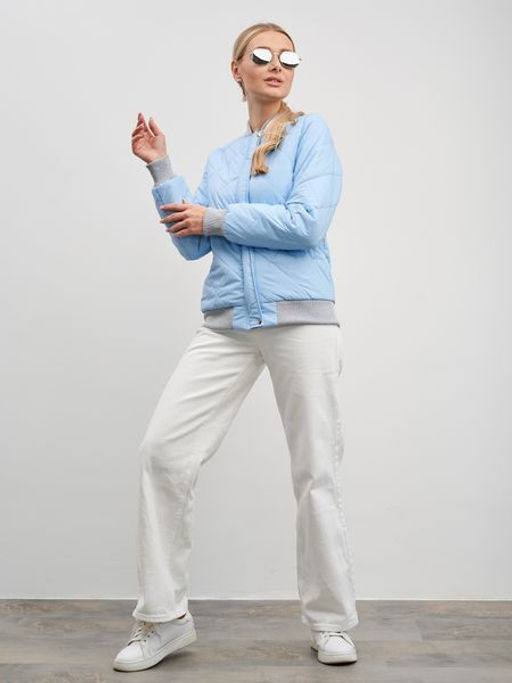 Женский бомбер ED-06 голубой - Yollochka фото 19