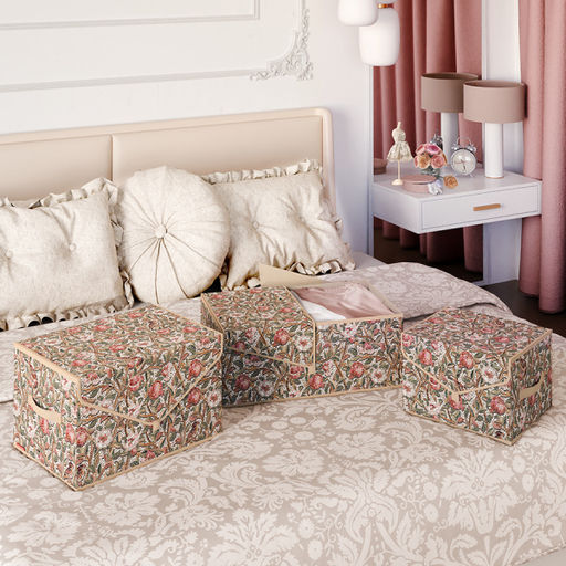 VAL OF-BOX-LS Короб стеллажный с крышкой, малый, 28*30*16 см, OPUS ROMANO FLORA, шт