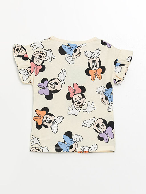 Bisiklet Yaka Minnie Mouse Bask?l? K?z Bebek Pijama Tak?m? - Waikiki фото 3