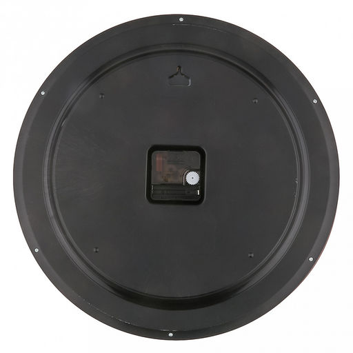 Часы настенные Авангард д37,5см, h5,5см, мягкий ход, циферблат белый; цифры арабские, черный; корпус пластик, коричневый под дерево; в коробке (Китай) - Домашняя мода фото 4