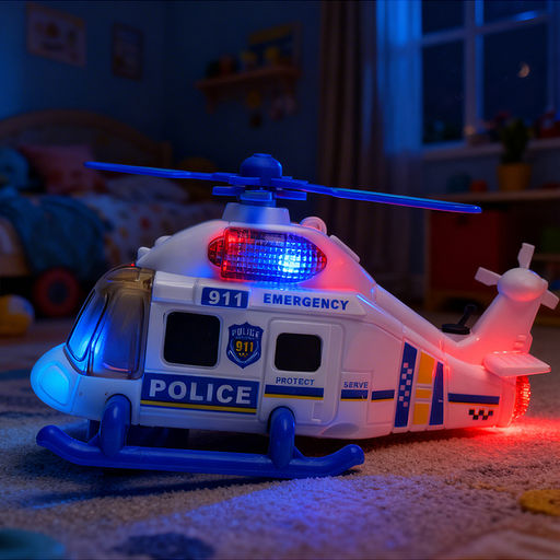 Вертолет "Полицейский вертолет" на батарейках, с распылением, в коробке