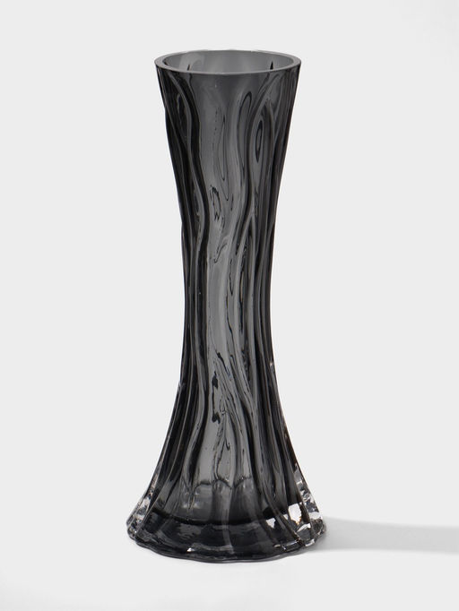 Ваза «Пэйва», 25×10 см, стекло, серая