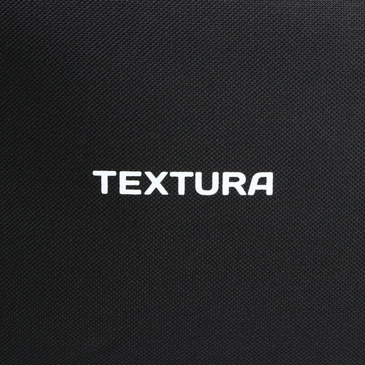 Сумка для обуви на молнии TEXTURA, наружный карман, чёрная