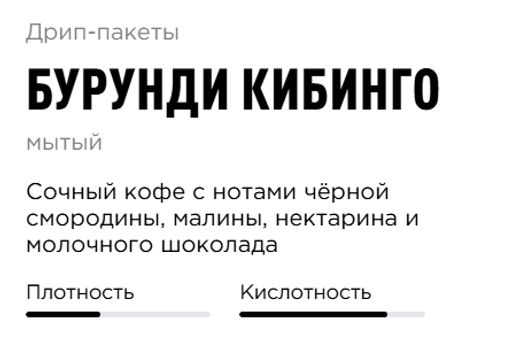 Дрип-пакеты Бурунди Кибинго - Tasty coffee фото 2