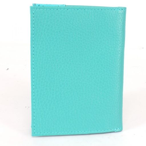 Обложка для авто+паспорт-Croco-ВП-105 натуральная кожа бирюза кайман/бирюза флотер (72/110) 239912  фото 2