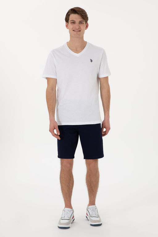 Erkek Beyaz Basic Ti__rt Sepette S_rpriz _ndirim - U.s. polo assn фото 4