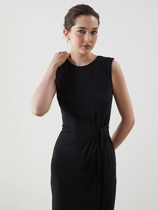 Bisiklet Yaka Elbise