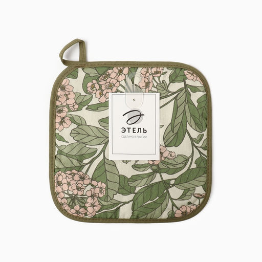 Прихватка «Этель» Spring garden 19×19 см,100% хлопок, саржа 190 г/м²