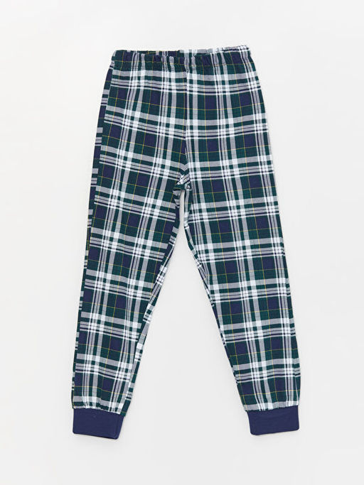 Bisiklet Yaka Bask?l? Uzun Kollu Erkek ?ocuk Pijama Tak?m? - Waikiki фото 3