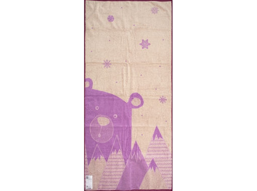 6с102.411ж1 Потапыч (фиалка3) Полотенце махровое 67х150см