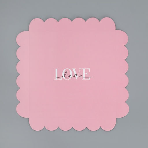 Цена за 5 шт. Коробка для печенья, кондитерская упаковка с пластиковой крышкой, «Шёлковая любовь», 21×21×3 см