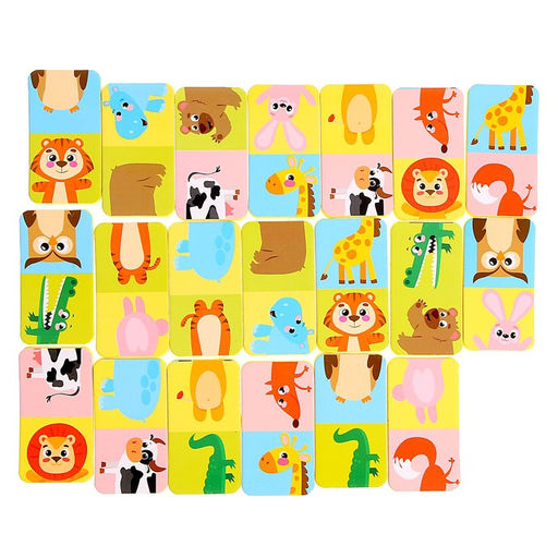 Домино детское Найди половинку, материал EVA, парочки, по методике Монтессори - Iq-zabiaka фото 3