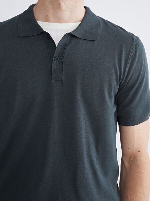 Polo Yaka Erkek Triko Kazak