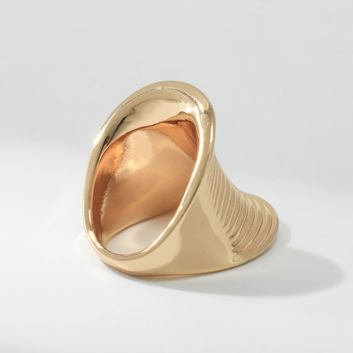 Кольцо металл Тренд пружинка, цвет золото, размер 16 - Qf фото 3