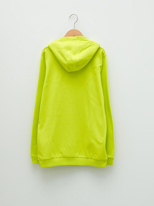 Kap??onlu Bask?l? Uzun Kollu Erkek ?ocuk Sweatshirt - Waikiki фото 2